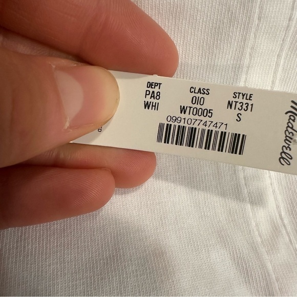 Madewell white Puff-Sleeve Tee - Picture 4 of 4